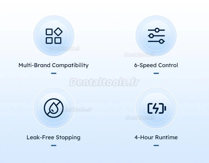 Pistolet &eacute;lectrique portable pour empreinte dentaire 1:1 2:1 50ml